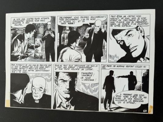 Forton, Gerald - 1 Original page - Bob Morane - La couronne de Golconde - 1965 | Catawiki