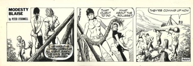 Romero, Enric Badia - 1 Original page - Modesty Blaise - strip #3285 - 1973 | Catawiki