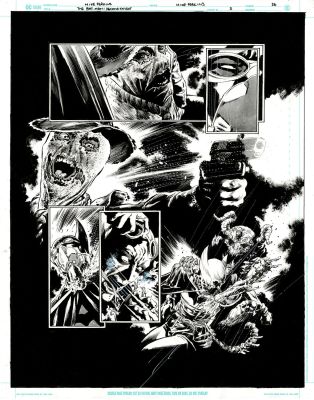 The Bat-Man: Second Knight #3 p.26 - Nightmarish Scarecrow Montage! | Comic Book Art Gallery