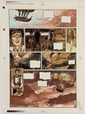 Meddour Fabrice - 1 Mise en couleur originale à l’aquarelle - Hispanola, T04, planche 30 | Catawiki