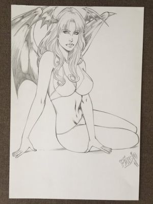 Fabio Oliveira - 1 Original drawing - Action Comics - Morrigan / Bat Girl - 2011 | Catawiki