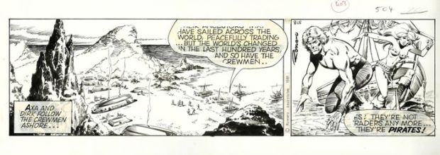 Romero, Enric Badia - 1 Original page - Axa - strip #865 - Special strip with two panels - Signed - 1982 | Catawiki