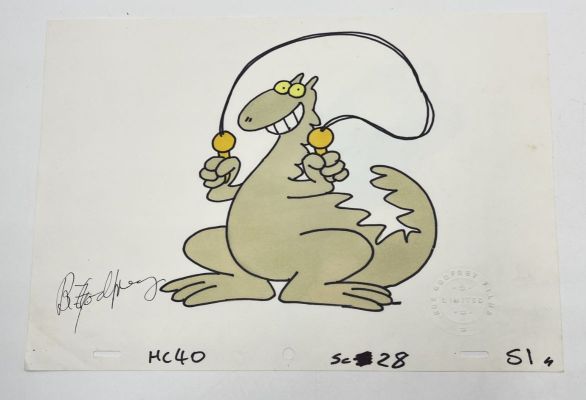 Lot 120 - An original Henrys Cat animation cell signed by Bob Godfrey and… | misc / divers