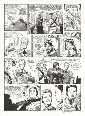 Ralph Meyer | Planche originale n°38 - Mister Prairie - Undertaker | Daniel Maghen