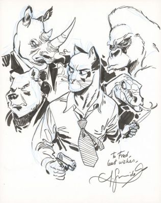 Juanjo Guarnido | Illustration originale - Blacksad | Daniel Maghen