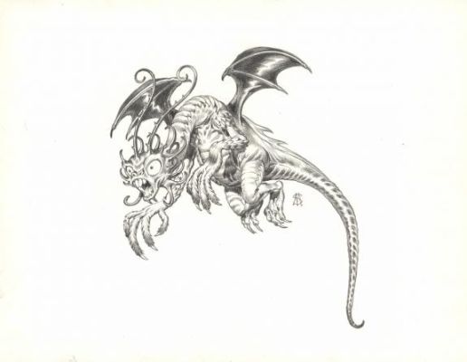 Stan Manoukian | Illustration originale - Les Monstres - L’Encyclopédie du Merveilleux | Daniel Maghen