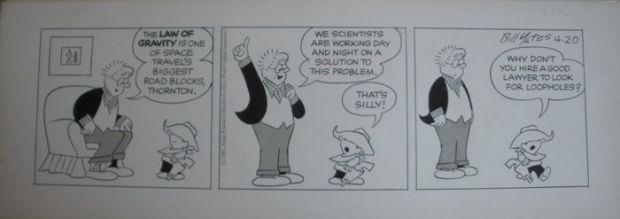 Bill Yates - 2 Original page - Prof. Phumble - two daily strips - 1961 | Catawiki