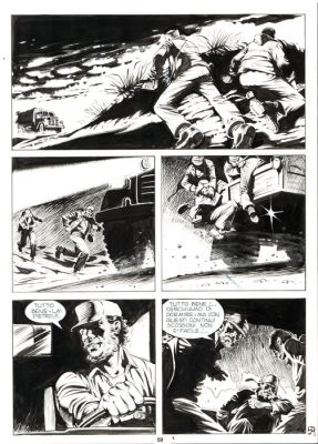 Dotti, Maurizio - 1 Original page - Dampyr #6 - "La costa degli scheletri" - 2000 | Catawiki