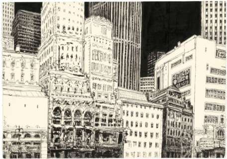 Nicolas de Crecy (Né En 1966) Facades de Style Neogothique | Quartier de la mode et de la confection | Artcurial