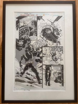 Scott Koblish & Hugh Haynes Original page - The Punisher - War Journal #65 - 1994