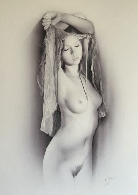 Jean-Michel Calas - 1 Original drawing - Pin Up - 2016 | Catawiki