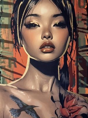 Yorokobi (XX-XXI) - JUNGLE FEVER / hand gold embellished