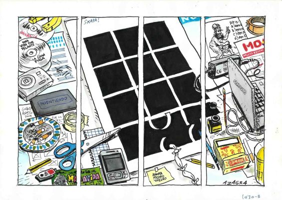 Carlos Azagra | Original page: Magazine el Jueves #1630 – Azagra y Revuelta | Origin Of Comics