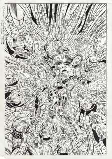 Lee Sullivan - Essential X-Men 21 Cover Phalanx Covenant Psylocke