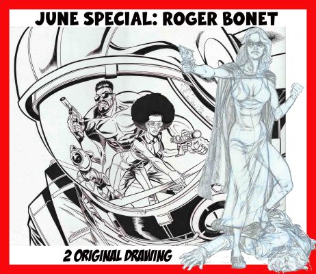 Roger Bonet | June special: Art original – Sciencie fiction – Roger + original drawing | Origin Of Comics