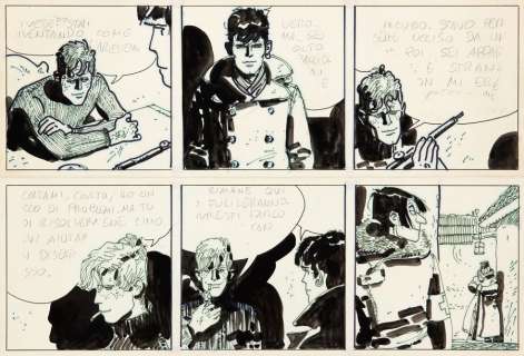 Pratt | Corto Maltese, ensemble de 2 strips successifs… | Millon
