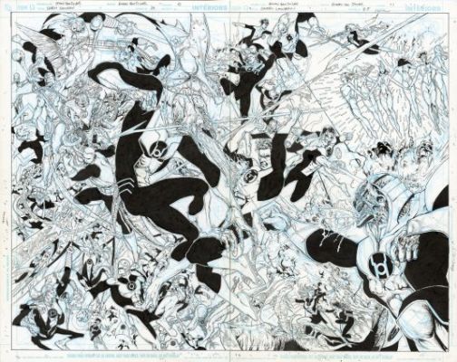 Van Sciver, Ethan - GREEN LANTERN (2005-11) #25 Double Page Splash | ComicConnect
