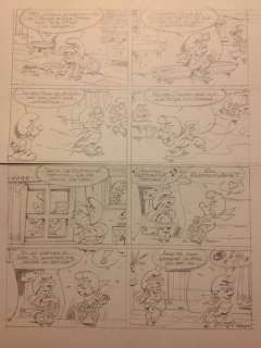 Studio Peyo | original page  - De Smurfen | Catawiki
