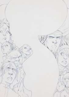 Cossu (Brice) - Lot 110 - Illustration à la mine de plomb et au crayon…