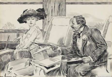 JAMES MONTGOMERY FLAGG. "Sir! I am a married woman!" | Swann Galleries