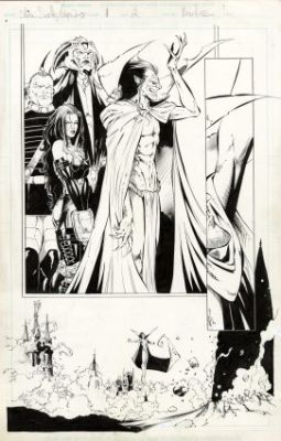 Benitez, Joe - SILVER SURFER/WEAPON ZERO (1997) #1 Half Splash