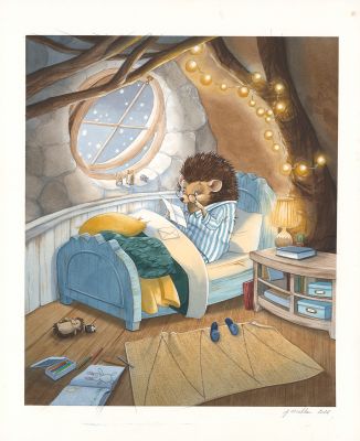Julie Mellan | Les belles histoires de grand mère sous les flocons - Illustration originale | Daniel Maghen