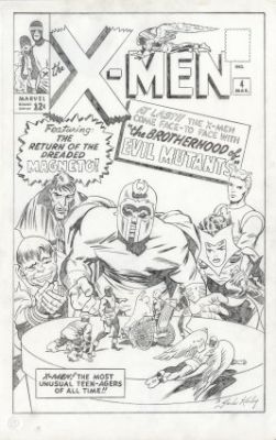 Kirby, Jack - X-MEN (1963-2011) #4 Cover Recreation | ComicConnect
