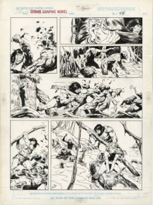 Buscema, John - CONAN THE ROGUE Interior Page | ComicConnect