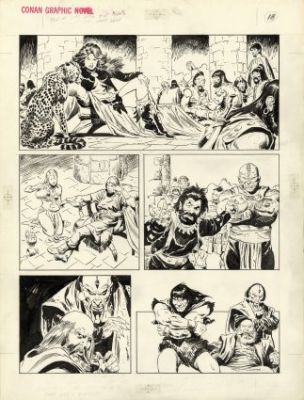 Buscema, John - CONAN THE ROGUE Interior Page | ComicConnect