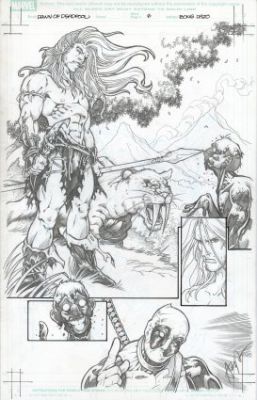 Dazo, Bong - DEADPOOL: MERC WITH A MOUTH (2009) #1 Half Splash