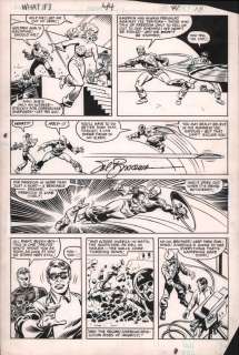 Dave Simons, Sal Buscema - What If? #44 P.41 - Cap Vs ‘50S Cap - Golden Girl - 1984