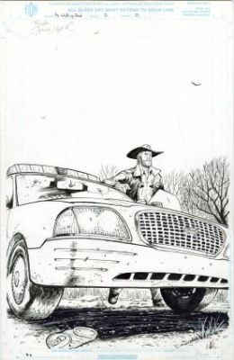 Moore, Tony - WALKING DEAD #2 Splash Page | ComicConnect