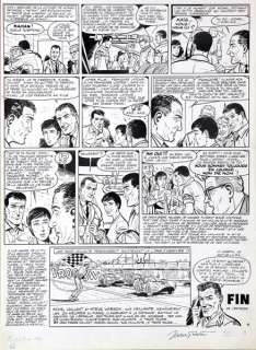 Graton | Michel Vaillant, planche n°62 et de fin Ã  l’encr… | Banque Dessinée