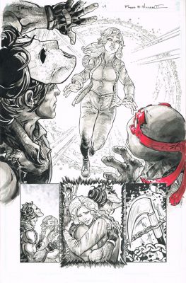 Freddie E. Williams II | TMNT (2024) (Issue 20/300, Pg 14) 11 x 17 | Freddie E. Williams II