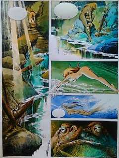 Romero, Enrique Badia - Original page in colour (p.2)  - Axa  - (1983)