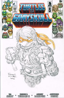 Freddie E. Williams II | TOG Michelangelo BustLimited Ed. Turtles of GrayskullBlank | Freddie E. Williams II