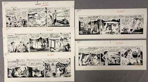 Joe Kubert, The Green Beret, 5 Orig Daily Strips | Weiss Auctions