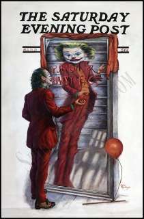 Mark Romanoski | Batman Pop Meets Rockwell - Put on a Happy Face. | Spiderweb Art Gallery