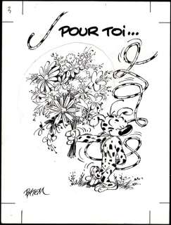 Batem (Collin, Luc) | original drawing  - Marsupilami | Catawiki