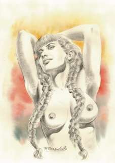 Craenhals. Illustration originale Gwendoline | BDEnchères