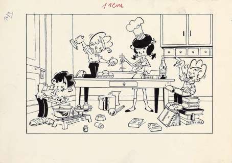 Greg | Fleurette, illustration à l’encre de Chine… | Millon