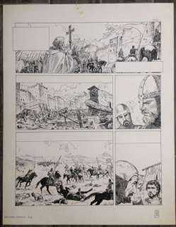 Manara, Milo | large sized original plate "Histoire de France" (1979) | Catawiki