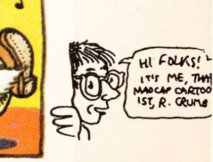 Robert Crumb - Self-Portrait (Miniature) with Color-Proof Copies of Story and Sketchbook Page Original Art - | Heritage