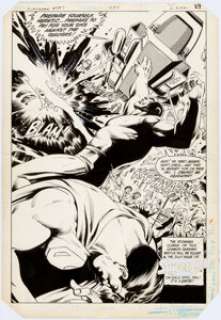 Eduardo Barreto Superman #397 Page 29 Original Art (DC, 1984). The triumphant Kryptonoid stands over a defeated - | Heritage