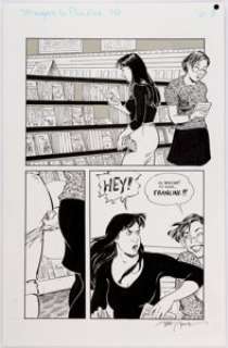 Terry Moore Strangers In Paradise V3#10 Story Page 8 Francine Original Art (Abstract Studio, 1996). Francine is - | Heritage
