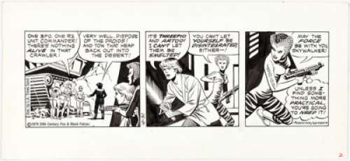 Russ Manning Star Wars Daily Comic Strip Original Art dated 10-30-79 (L. A. Times Syndicate, 1979). It’s time - | Heritage