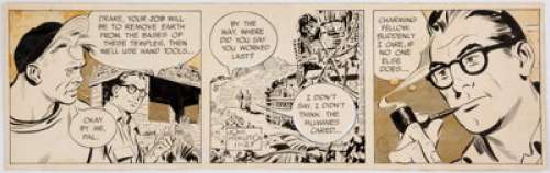 John Prentice and Al Williamson Rip Kirby Daily Comic Strip Original Art dated 11-27-61 (King Features -
