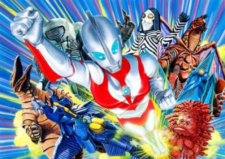 Ultraman Powered [aka Ultraman: The Ultimate Hero] Painting Original Art (Mandrake Company, Ltd., c. -