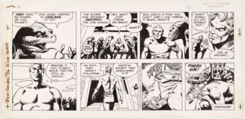 Dan Barry Flash Gordon Daily Comic Strip Original Art dated 10-16-88 (King Features Syndicate, 1988). Flash - | Heritage