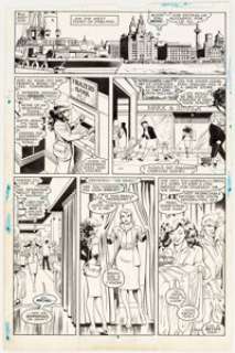Alan Davis and Paul Neary Excalibur #4 Story Page 8 Original Art (Marvel, 1988). Kitty Pryde and Rachel Summers -